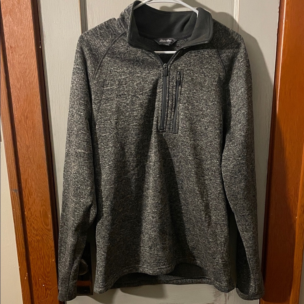 Women’sGray Quarter-Zip Sweater